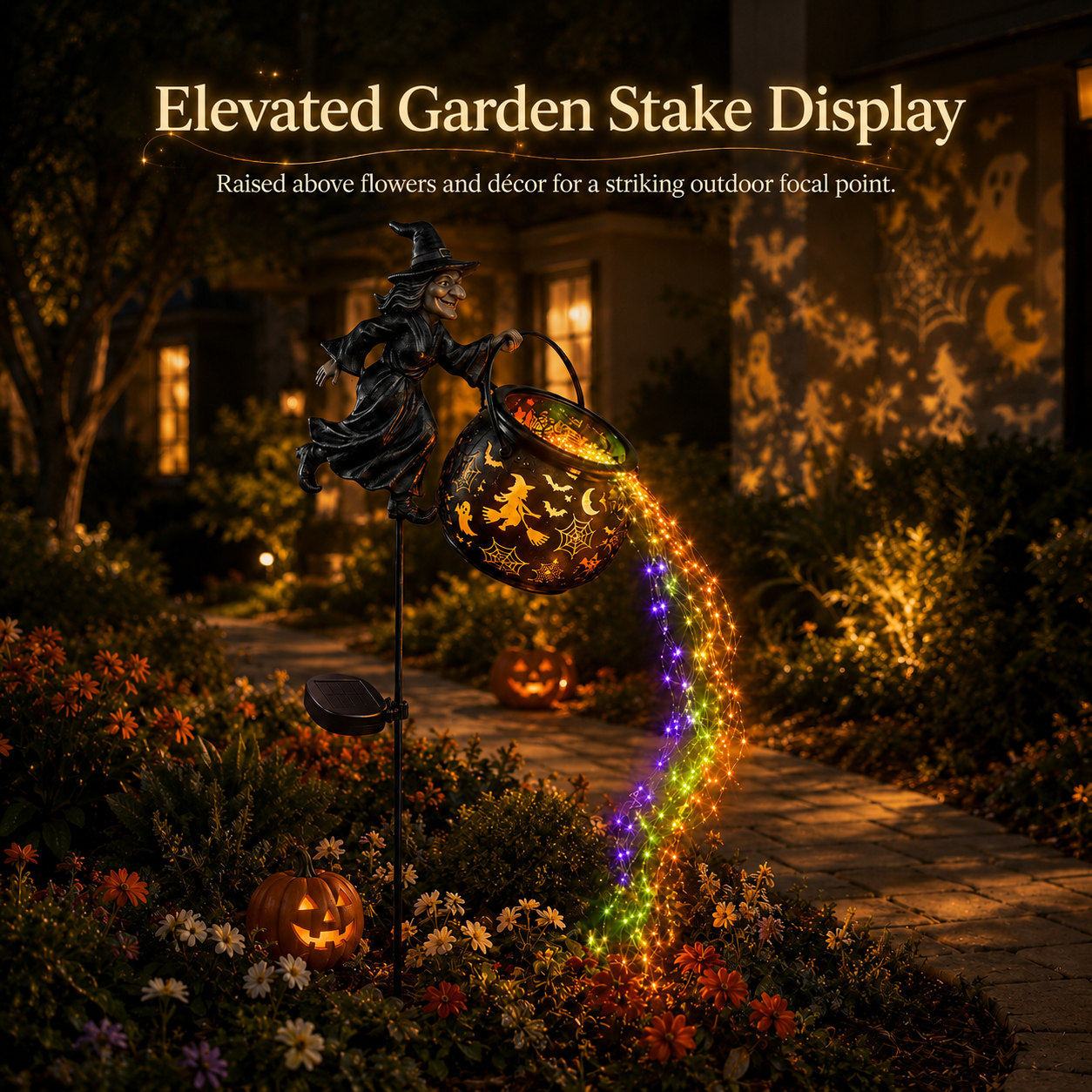 Halloween Early Bird Special Sale 49% OFF-đ§ââď¸Halloween Witch Cauldron Garden Light