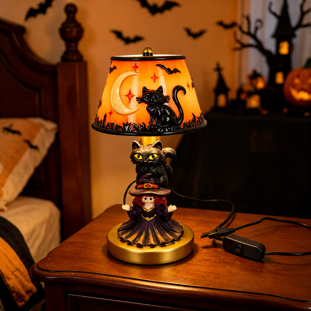 ๐ป๐ 50% OFF TODAY โ The Skeleton Stained Glass Lamp Your Halloween Needs