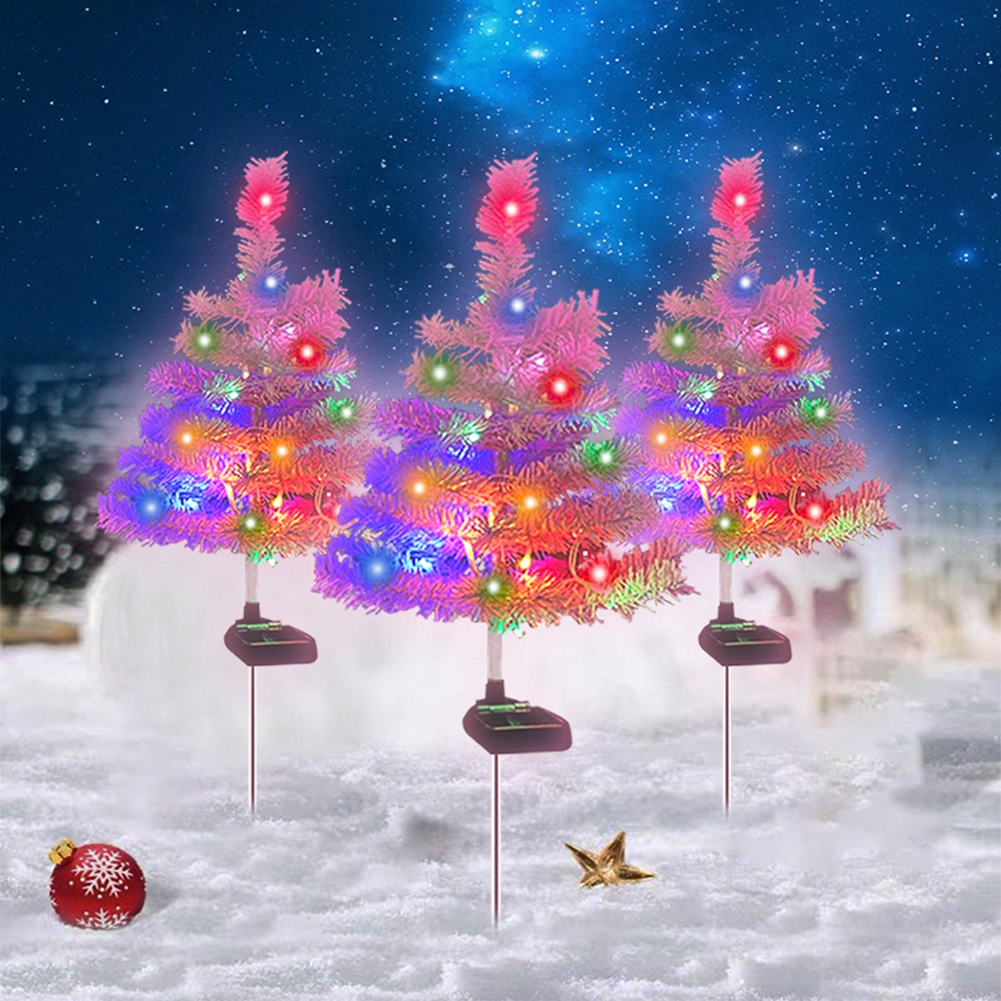 🎉🎉Solar Christmas tree lights