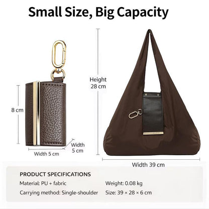 💥2026 HOT SALE💥Foldable Keychain Bag – Reusable Expandable Shopping Bag with Key Ring
