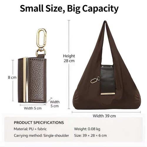 💥2026 HOT SALE💥Foldable Keychain Bag – Reusable Expandable Shopping Bag with Key Ring
