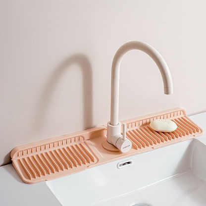 Silicone Faucet Splash Guard – Drip Mat for Sink & Basin