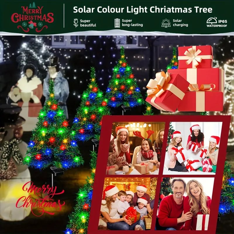 🎉🎉Solar Christmas tree lights