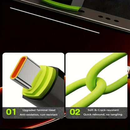 240W Fast Charging Cable, Type-C Smart Quick Charge High-Power Data Cable