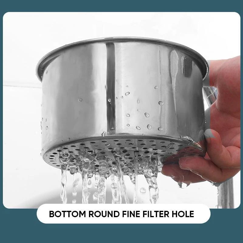 Stainless Steel Swan Sink Strainer Basket, 2026 New Multifunctional Kitchen Sink Drain Strainer Faucet Hanging Filter Basket, Corner Sink Strainer Basket for Kitchen Fruit Vegetable