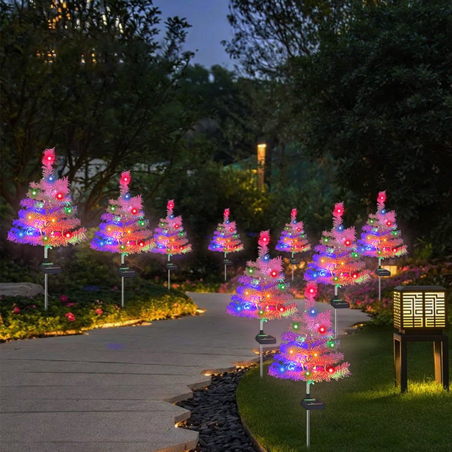 🎉🎉Solar Christmas tree lights