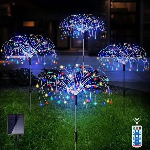 🔥LAST DAY 60% OFF - 🎁Waterproof Solar Garden Fireworks Lamp