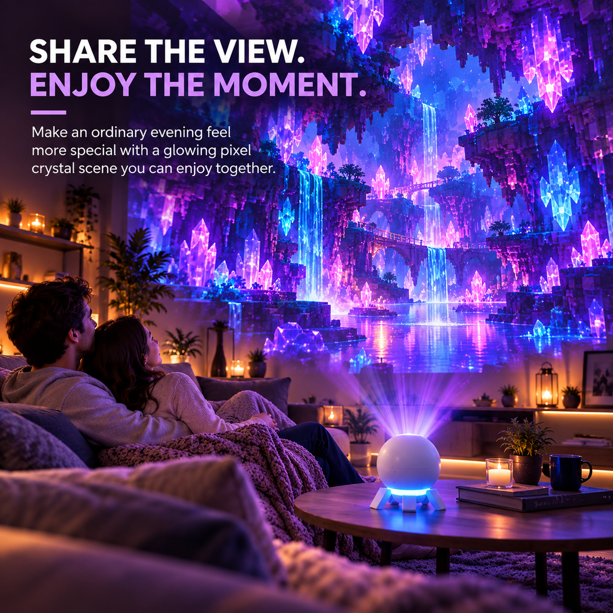 🔥LAST DAY 49% OFF🌆Pixel Fantasy Scene Projector – Ambient Decor for Gaming Rooms
