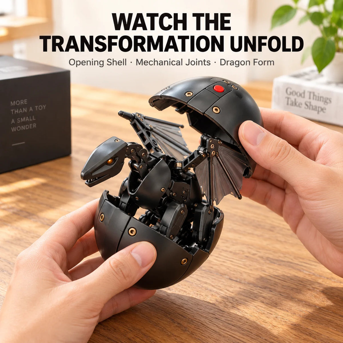 🥚🐉 DragonMorph – Egg to Dragon Transforming Mechanical Toy