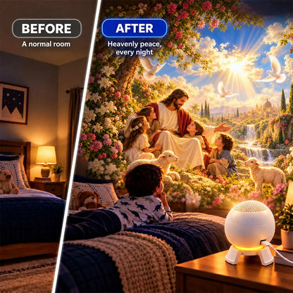 ⏰49% OFF✝️ Jesus Loves the Little Children Projection Light – Fill Your Home With Christ’s Love & Heavenly Peace