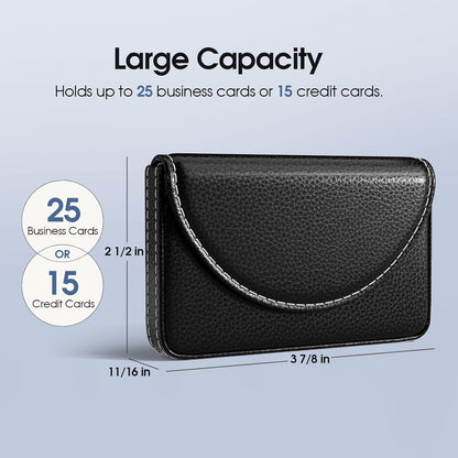 💖Hot 49% OFF💼 PU Leather Business Card Holder – Slim Magnetic Name Card Case