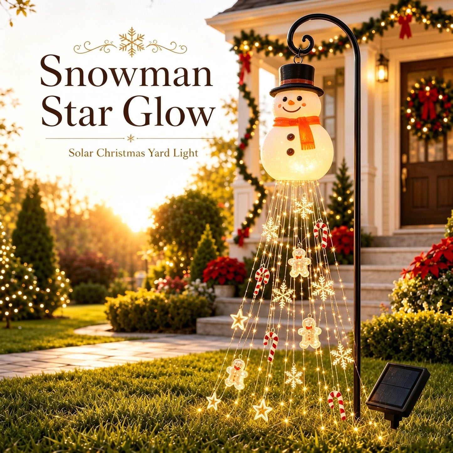🎄 Gingerbread Magic Solar Holiday Yard Light