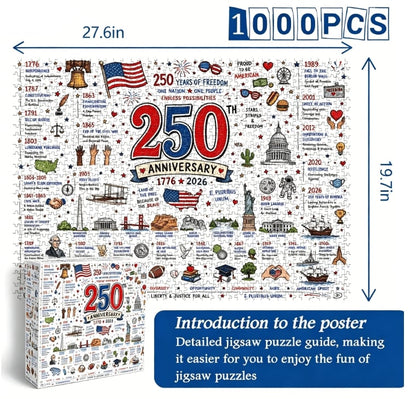 🧩 Patriotic America Jigsaw Puzzle 1000 Pieces