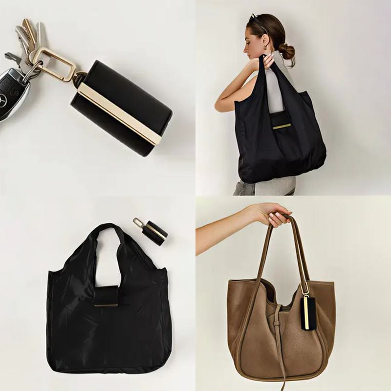 💥2026 HOT SALE💥Foldable Keychain Bag – Reusable Expandable Shopping Bag with Key Ring