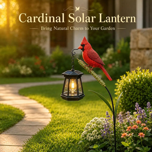 🐦 Cardinal Solar Light—A Beautiful Garden Light That Feels Full of Life
