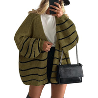 Striped Army Green