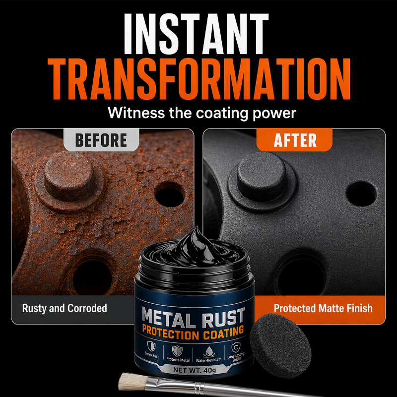 🥳2026 HOT SALE🥳💞50K+ SOLD!🔧🏠 60% OFF!  Metal Rust Protection Black Repair Paste – Restores rusty gates, railings & tools. Forms protective coating – no need to replace! 🛡️✨