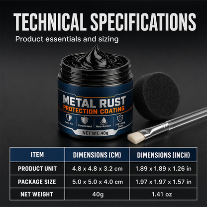 🥳2026 HOT SALE🥳💞50K+ SOLD!🔧🏠 60% OFF!  Metal Rust Protection Black Repair Paste – Restores rusty gates, railings & tools. Forms protective coating – no need to replace! 🛡️✨